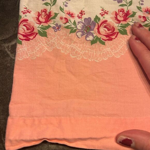 No Brand Vintage Pink White Apron - Picture 7 of 12